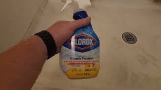 Clean Your Sterling 3 Piece Shower with Clorox Bathroom Cleaner  Easy and Effective Cleaning Tips [upl. by Bak]