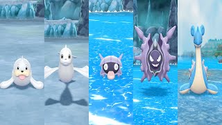 SeelDewgongShellderCloyster amp Lapras Locations [upl. by Anaek]