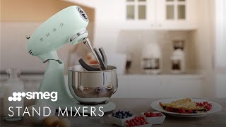 50s Style Stand Mixers  Smeg SMF02 amp SMF03 [upl. by Enitsyrk]