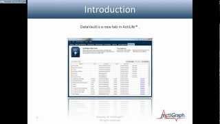 Intro to the ActiLife Data Vault [upl. by Dnarud77]