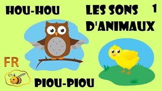 Les sons et cris danimaux en français  dessin éducatif pour bébé Learn French cartoon for kids [upl. by Odirfliw]