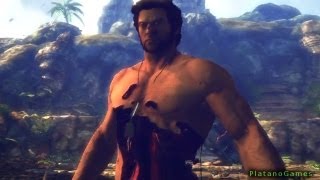 The Wolverine  Uncaged  Real Time Damage amp Healing Example  XMen Origins Videogame  HD [upl. by Anahcar339]