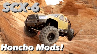 Axial SCX6 Honcho Crawling with New Mods [upl. by Mota]