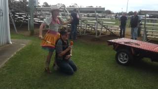 Bruce Gets Whipped by The Crack Up Sisters  The Caboolture Show 2012 [upl. by Hcirdla221]