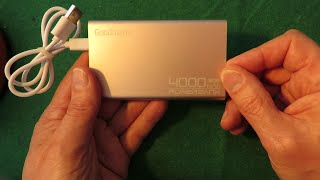 Peek inside Goodmans portable charger 4000mAh [upl. by Tiertza]