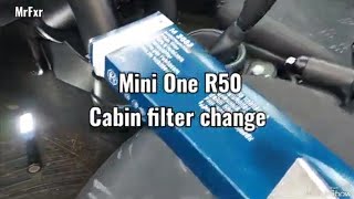 Cabin filter change on Mini One [upl. by Uriisa]