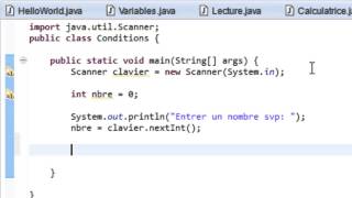 PROGRAMMER EN JAVA Débutant  22  Les conditions le bloc if [upl. by Caty]