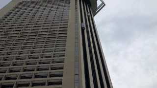 Capsule Elevator at Pan Pacific Singapore カプセル型エレベーター in シンガポール [upl. by Rodger]