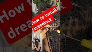 How to install dreadlock youtube knotlessbraids dreadlocks howtomakeawig fypシ゚viral fypp [upl. by Nerraw]