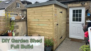 DIY Garden Shed  Full Build in Under 13 minutes  Project Cost [upl. by Heise]