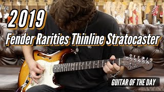 Fender 2019 Rarities Thinline Stratocaster  Guitar of the Day [upl. by Odilo]