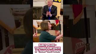 DID NANCY SHUT DOWN TRUMP trump shorts funny [upl. by Ater]