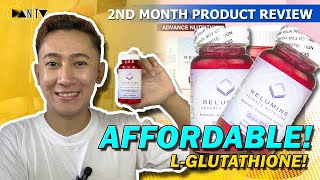 Relumins Reduced LGlutathione Product Review  2 months of taking  Dan TV [upl. by Teemus]