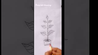 Plante tree drawingplanten tree shorts foryou india [upl. by Ehlke516]