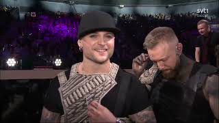 🇸🇪 Moment Smashed Into Pieces heads into final  Heat 1  Melodifestivalen 2024 [upl. by Monagan]