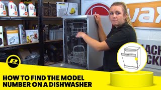 How to Find The Model Number on a Dishwasher [upl. by Annayhs]