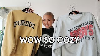 MY VINTAGE CREWNECK COLLECTION [upl. by Sirtimed]