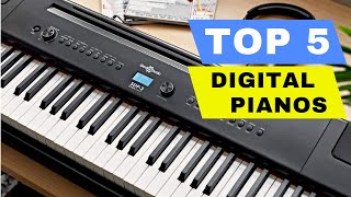 Top 5 Best Digital Piano 2024  Weighted Digital Keyboard Best Beginner Keyboard Music All Budget [upl. by Kumler]