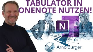 TABULATOREN in ONENOTE  Arno Burger  OneNote Quicktipp 11 [upl. by Pish869]