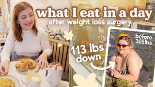 What I eat in a day after losing 113lbs in 9 Months with Gastric Bypass  Festive Edition [upl. by Early]