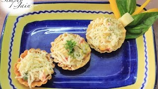 Canapes Recipe  How To Make Canapes Quick Snacks  Vegetarian Recipe  Simply Jain [upl. by Lamori]