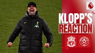 One of my favourite goals ever  Klopps Reaction  Liverpool vs Sheffield United [upl. by Struve]