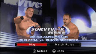 John Cena vs Chavo Guerrero  Buried Alive Match My First Experience at WWE 2006 [upl. by Nemaj420]