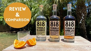 818 TEQUILA REVIEW amp COMPARISON TASTE TEST [upl. by Anicul]