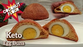 Keto Bread  KETO EGG BUNS  NO CRAZY INGREDIENTS  Gluten Free Sugar Free [upl. by Higgs321]