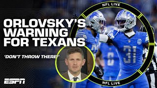 When playing vs the Lions DO NOT THROW towards Kerby Joseph amp Brian Branch  Orlovsky  NFL Live [upl. by Guarino]