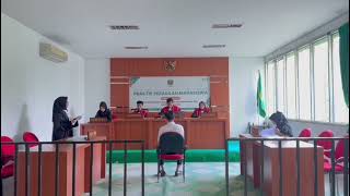 Praktek Peradilan Sidang Semu Kelompok 9 Tindak Pidana Pencurian dan Pembunuhan Part 5 [upl. by Rabiah]