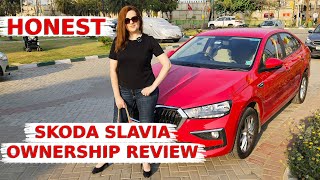 Skoda SLAVIA  Honest Ownership REVIEW 2024 By RUSSIAN in India Is It A PREMIUM Car [upl. by Nitsugua880]