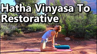 30 Minute Hatha Vinyasa To Restorative  Yoga For All Levels  mandukayoga  sedona  yeti [upl. by Elliott552]