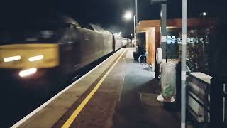 Two Class 47 Diesel Locomotives on The Returning York Yuletide Charter Train [upl. by Narot874]