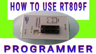 HOW TO USE RT809F PROGRAMMER [upl. by Annawak]