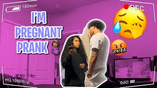 IM PREGNANT PRANK ON BF 🤰🏽🤣 [upl. by Gniy75]