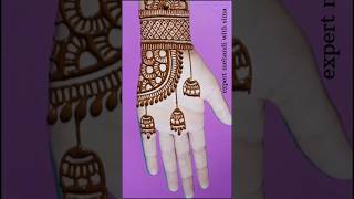 😱🔥Unique jewellery mehndi designs youtubeshorts mehndi shorts viralvideo [upl. by Thomey619]