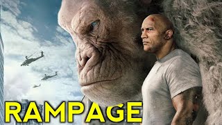 Rampage 2018 Film Explained in HindiUrdu  The Rock SciFi Action Movie Rampage [upl. by Maltzman]