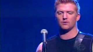 Queens of the stone age Live on Letterman Go with the flow [upl. by Hullda268]