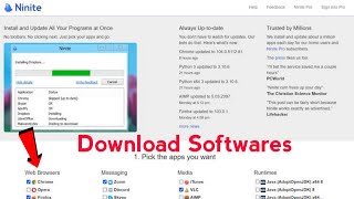 Download all Softwares from 1 website  Ninite best website for all softwares [upl. by Aimej]