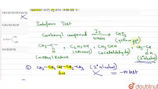 Among the following the one that gives positive iodoform test upon reaction with I2 and NaOH [upl. by Azyl]