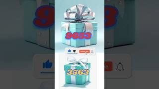 Choose 9653 vs 3563 and see your surprise gift boxing gift surprise shorts viralvideo lockdown [upl. by Meta]