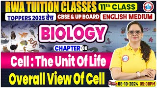 Class 11 Biology Chapter 8 Cell The Unit Of Life  Overall View Of Cell  By Vandana Mam [upl. by Melitta]