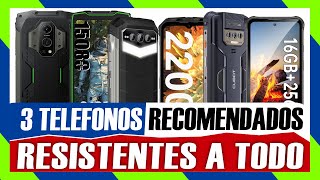 ✅ TOP 3 CELULARES RESISTENTES a GOLPES y AGUA 💥 CALIDAD PRECIO 2024 ✅ TELEFONOS con GRAN BATERIA 💥 [upl. by Yelhak864]