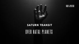 Transit Of Saturn over Natal Planets Nadi Jyotish [upl. by Odnanreh]