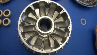 UTV INC YAMAHA RHINO 700 GREASE LESS MACHINED CLUTCH SHEAVE INSTALLATION VIDEO [upl. by Val]