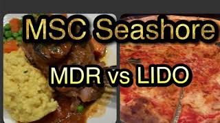 MSC Seashore Cuisine Review [upl. by Anaoj763]