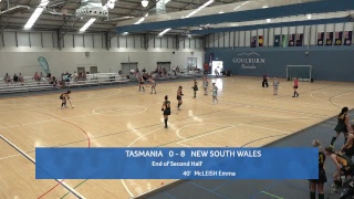 2019 Festival of Indoor Hockey  Open Day 2 NSW v Tas M [upl. by Nnovahs406]