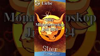 Stier LIEBE ❤️ Horoskop Juli 2024 [upl. by Aitnauq315]