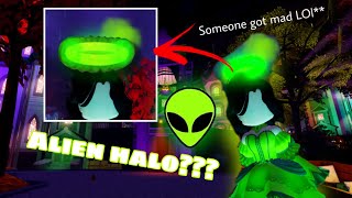 Making my own glimmering alien halo on Royale high  someone got mad at me lol [upl. by Turne]